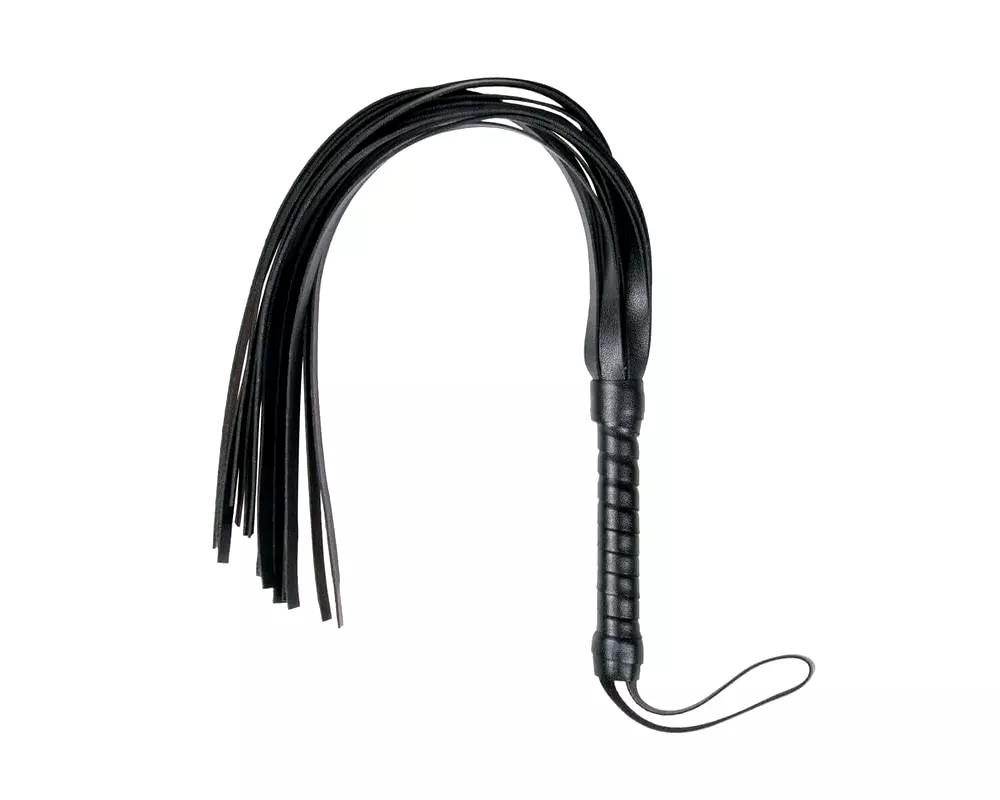 Flogger - mäkký kožený bičík (čierny) Flogger - mäkký kožený bičík (čierny)