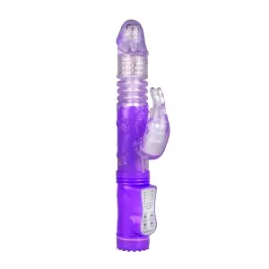 Bunny - rotačný-vibračný vibrátor (fialový)