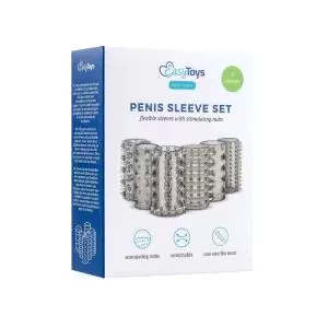 Rukáv na Penis - sada rukávov - sivá (6 ks)