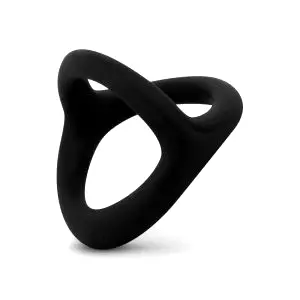 Desire Ring - flexibilný krúžok na penis a semenníky (čierny)