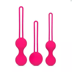 LoveBalls - sada gejšských guličiek - 3 diely (ružová)