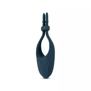 Nastaviteľný vibračný krúžok na penis (modrý)