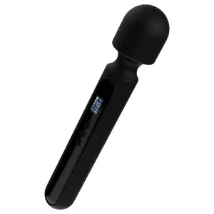 Veľký digitálny masážny vibrátor (čierny)