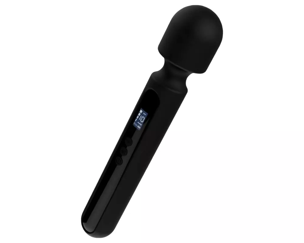 Veľký digitálny masážny vibrátor (čierny) Veľký digitálny masážny vibrátor (čierny)