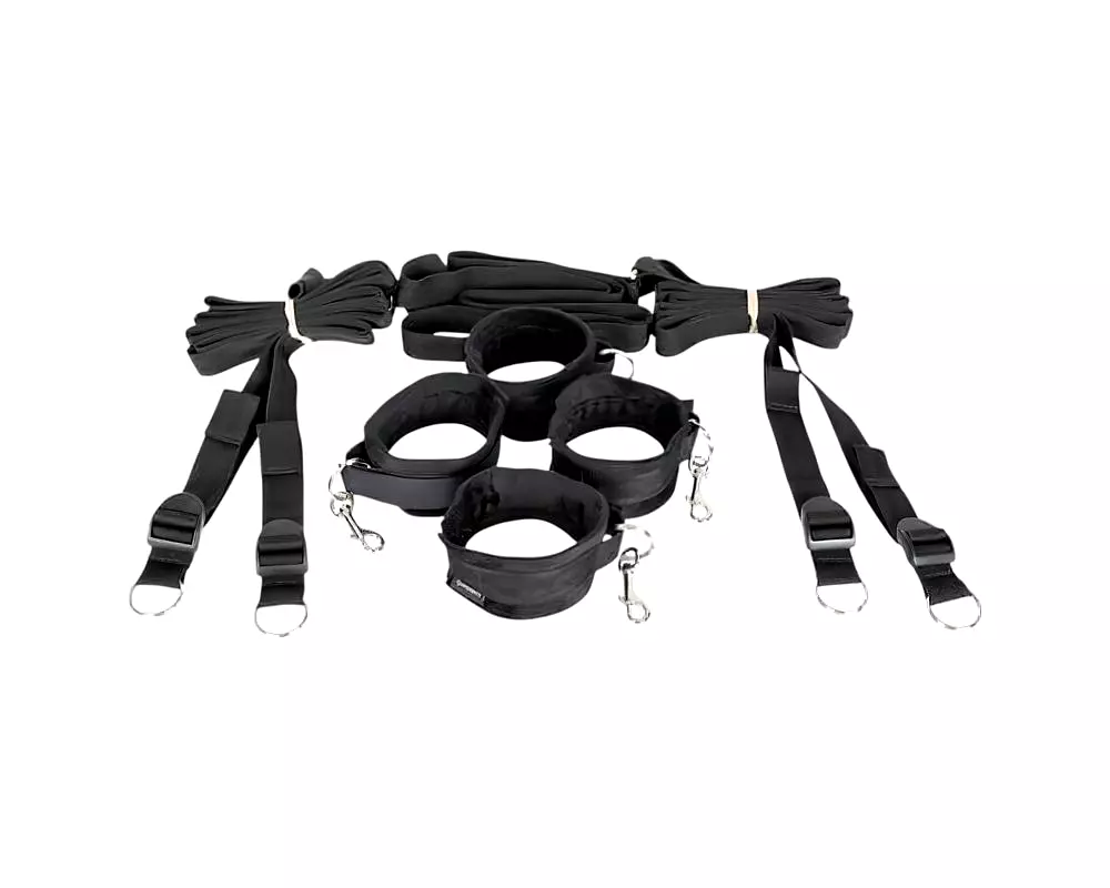 Posteľný bondage set (čierny) Posteľný bondage set (čierny)