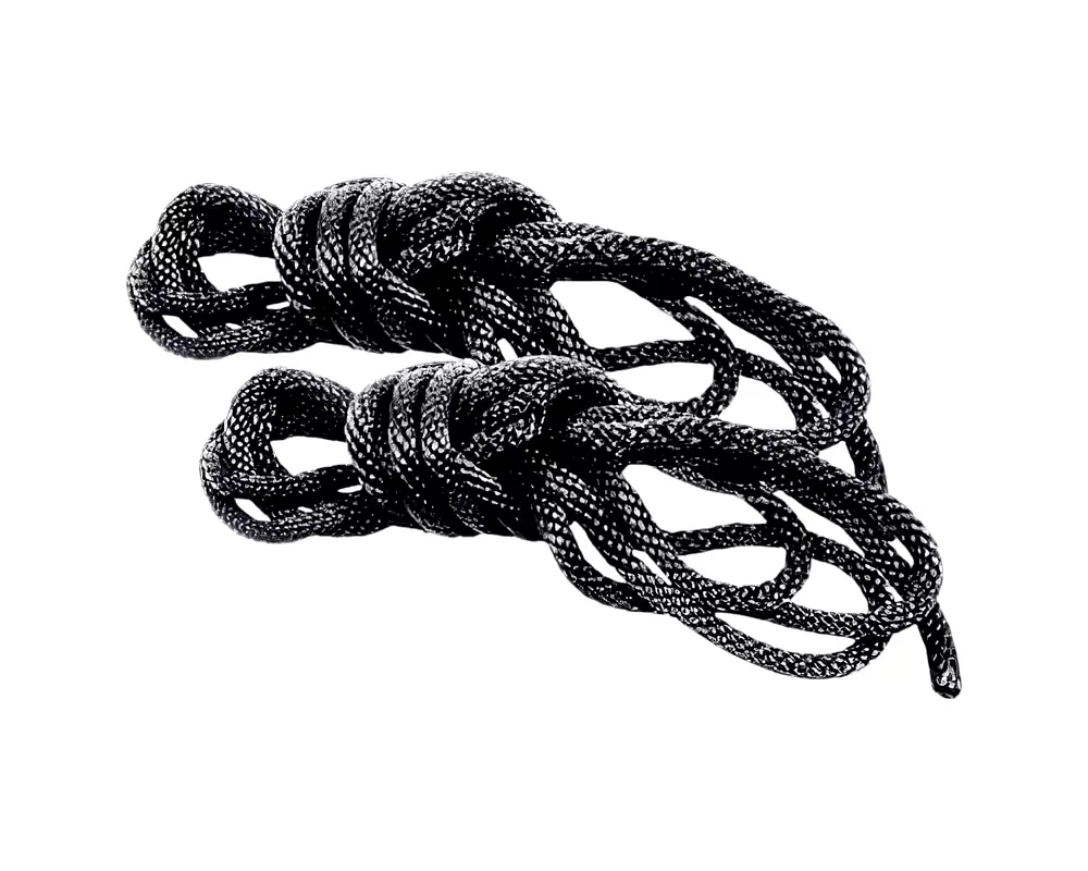 S&M - jemná bondage sada s lanom - čierna (2-dielna) S&M - jemná bondage sada s lanom - čierna (2-dielna)