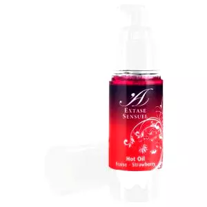 Hrejivý masážny olej - jahoda (30ml)