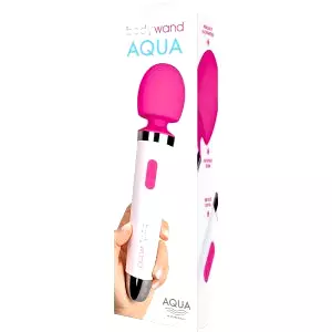 Aqua - vodoodolná masážna vibrácia (biela-ružová)