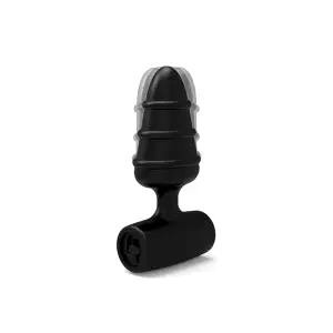 Love Plug - mini análny vibrátor (čierny)