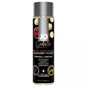 JO biela čokoláda-malina-truffle - jedlý lubrikant (120 ml)