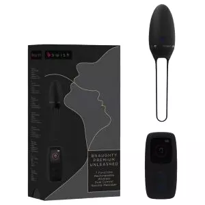 Premium - čierne vibračné vajíčko s rádiom