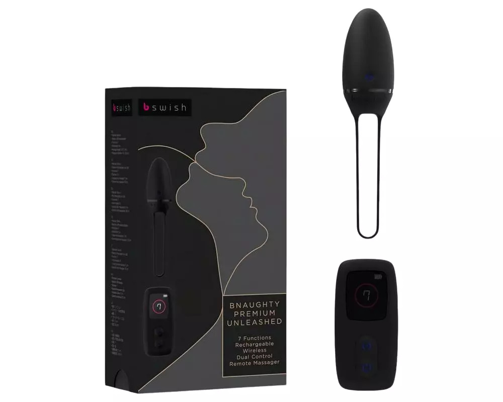 Premium - čierne vibračné vajíčko s rádiom Premium - čierne vibračné vajíčko s rádiom