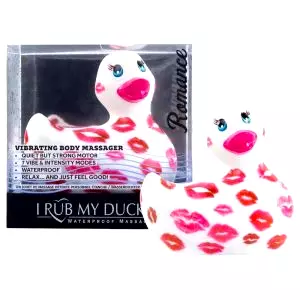 My Duckie Romance 2.0 - vodotesný klitoris vibrátor (bielo-ružový)