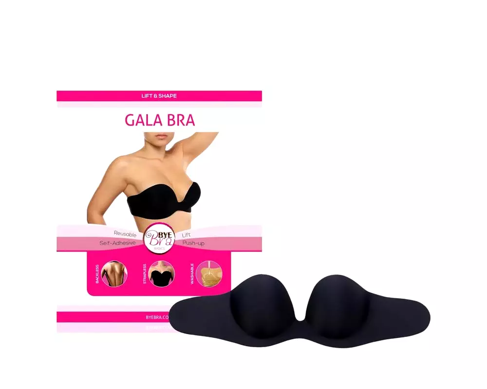 Gala B - skrytá push-up podprsenka (čierna) Gala B - skrytá push-up podprsenka (čierna)
