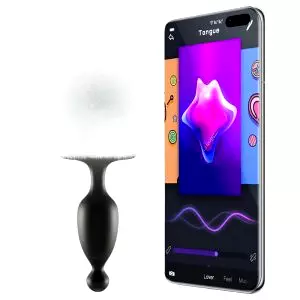 Bunny - inteligentný análny vibrátor so zajačím chvostíkom (biely)