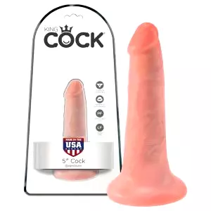 5 dildo (13 cm) - prírodný vzhľad