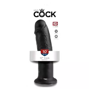 10 - prísavkový dildo (25cm) - čierny