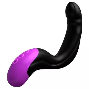 Anal Fantasy - pulzujúci prostatický vibrátor (čierny)