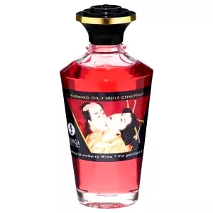 Hrejivý masážny olej - šampanské-jahoda (100ml)