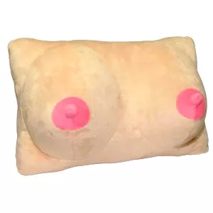 Vankúš v tvare pŕs z plyšu
