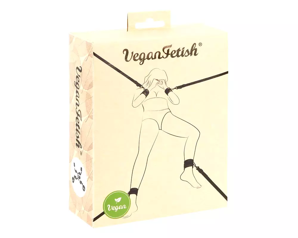 Vegán Fetish - posteľná bondage sada (čierna) Vegán Fetish - posteľná bondage sada (čierna)