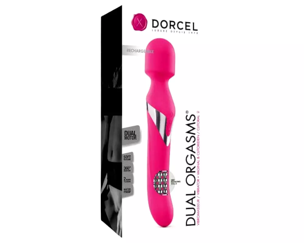 Dual Orgasms - nabíjateľný 2v1 masážny vibrátor (ružový) Dual Orgasms - nabíjateľný 2v1 masážny vibrátor (ružový)
