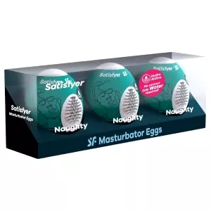 Egg Naughty - súprava masturbátorov vajec (3 ks)