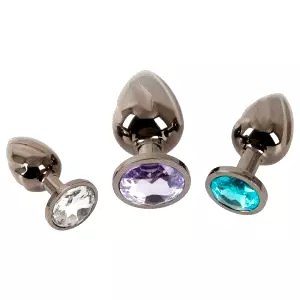 Kovový anál plug set