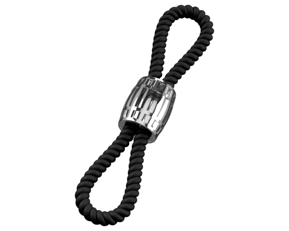 Heavy Rope - nastaviteľný krúžok na penis a semenníky (čierny) Heavy Rope - nastaviteľný krúžok na penis a semenníky (čierny)
