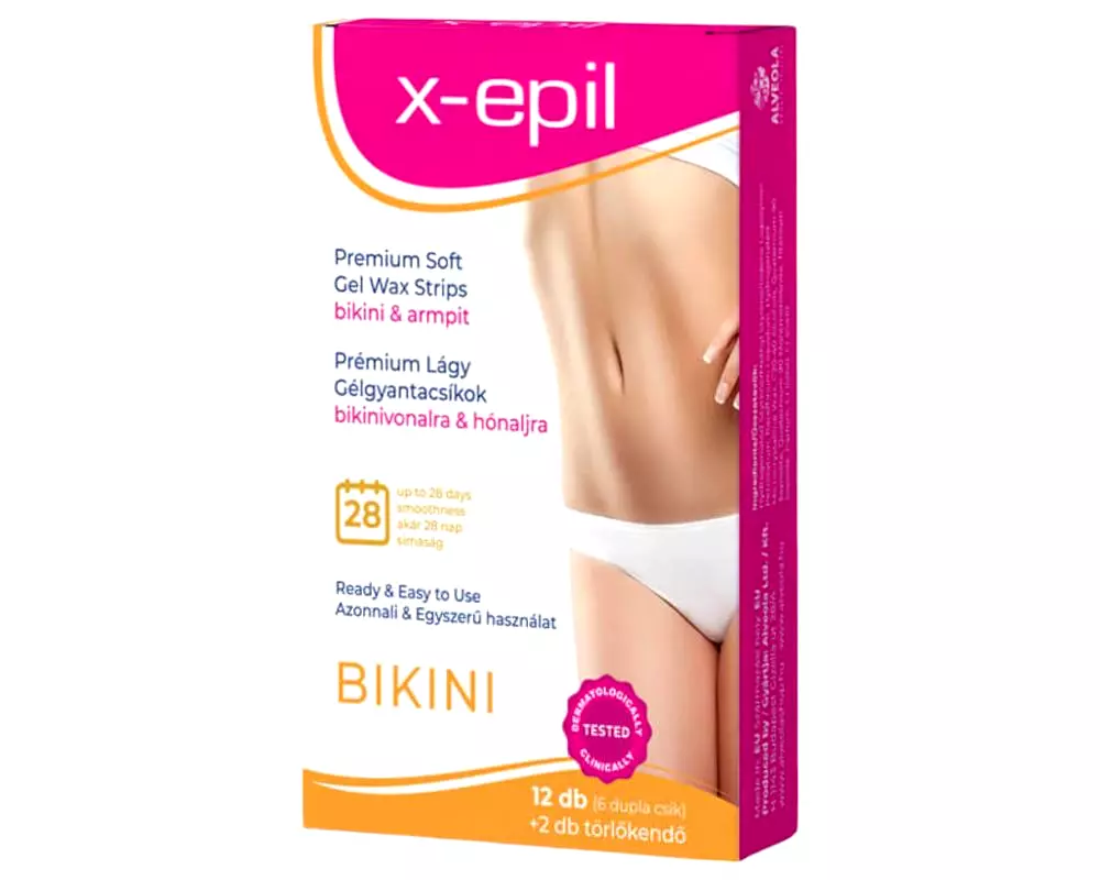 Pripravené depilačné pásiky 12ks - bikiny/podpazušie Pripravené depilačné pásiky 12ks - bikiny/podpazušie