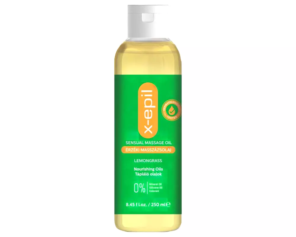 Zmyselný masážny olej - citrónová tráva (250ml) Zmyselný masážny olej - citrónová tráva (250ml)