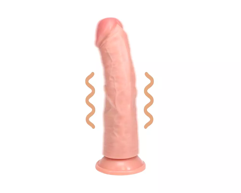 Prísavkový vibrátor - prírodný (20 Prísavkový vibrátor - prírodný (20