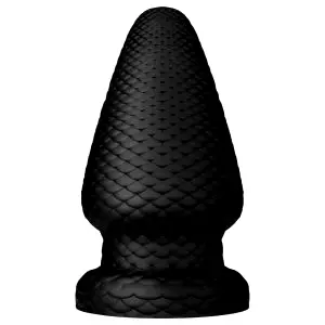 Ľadový drsňák - veľký čierny análny plug