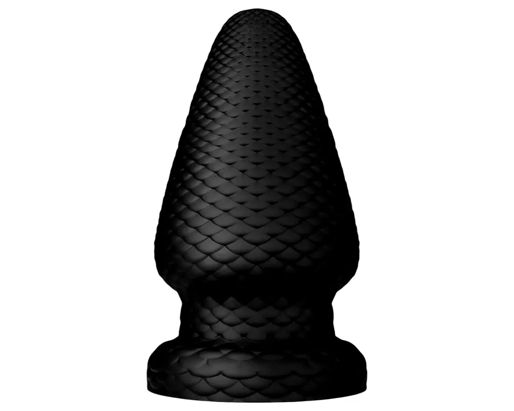 Ľadový drsňák - veľký čierny análny plug Ľadový drsňák - veľký čierny análny plug
