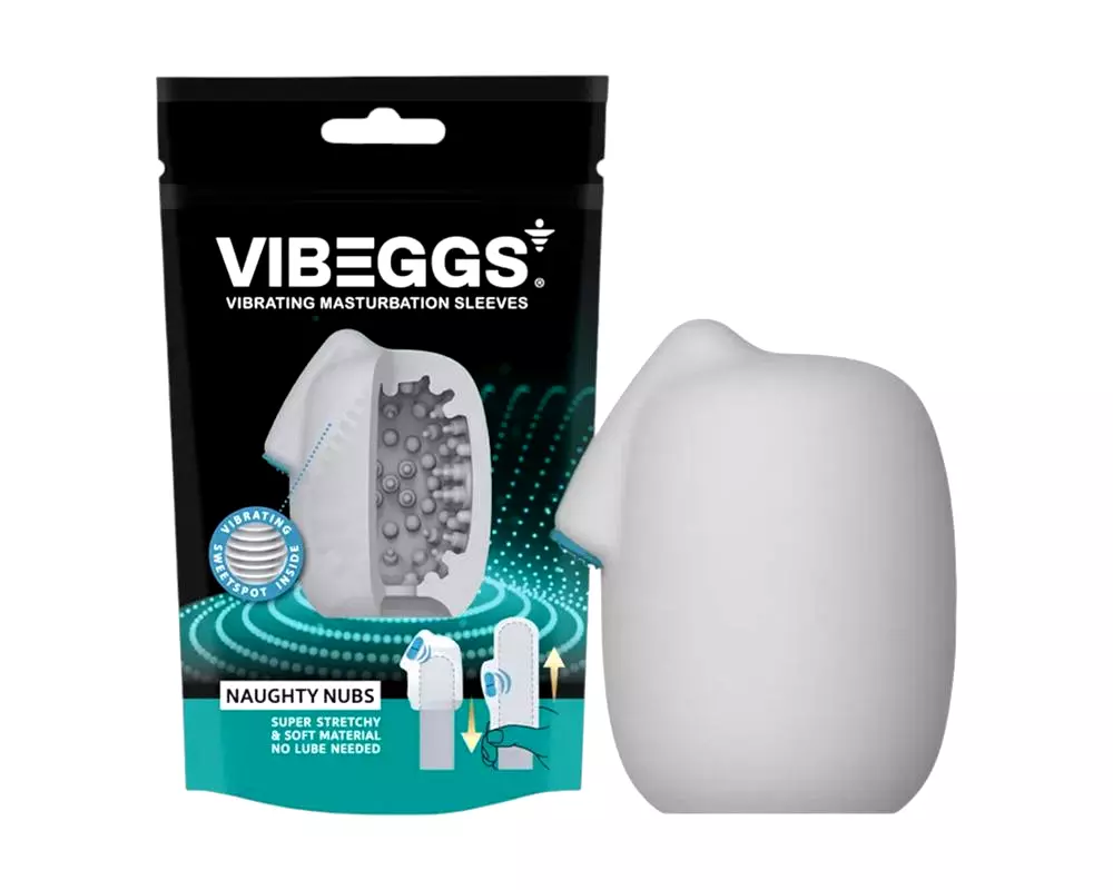 Naughty Nubs - vibračné vajíčko masturbátor (biele) Naughty Nubs - vibračné vajíčko masturbátor (biele)