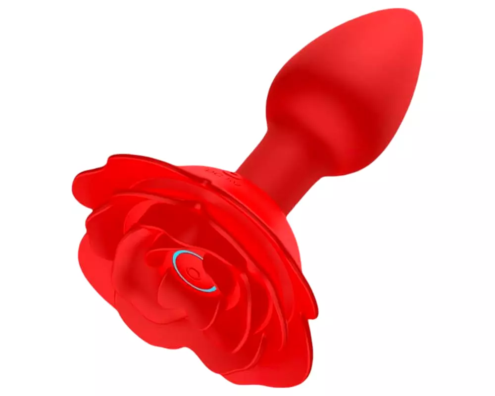 Rose Plug - nabíjací análny vibrátor s diaľkovým ovládaním (červený) Rose Plug - nabíjací análny vibrátor s diaľkovým ovládaním (červený)