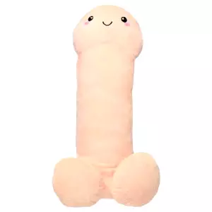 Objímateľný penis plyš - 60 cm (prirodzený)