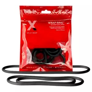 Slim Wrap - súprava tenkých erekčných krúžkov - čierna (3 ks)