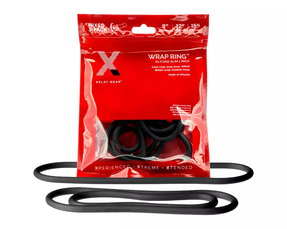 Slim Wrap - súprava tenkých erekčných krúžkov - čierna (3 ks) Slim Wrap - súprava tenkých erekčných krúžkov - čierna (3 ks)