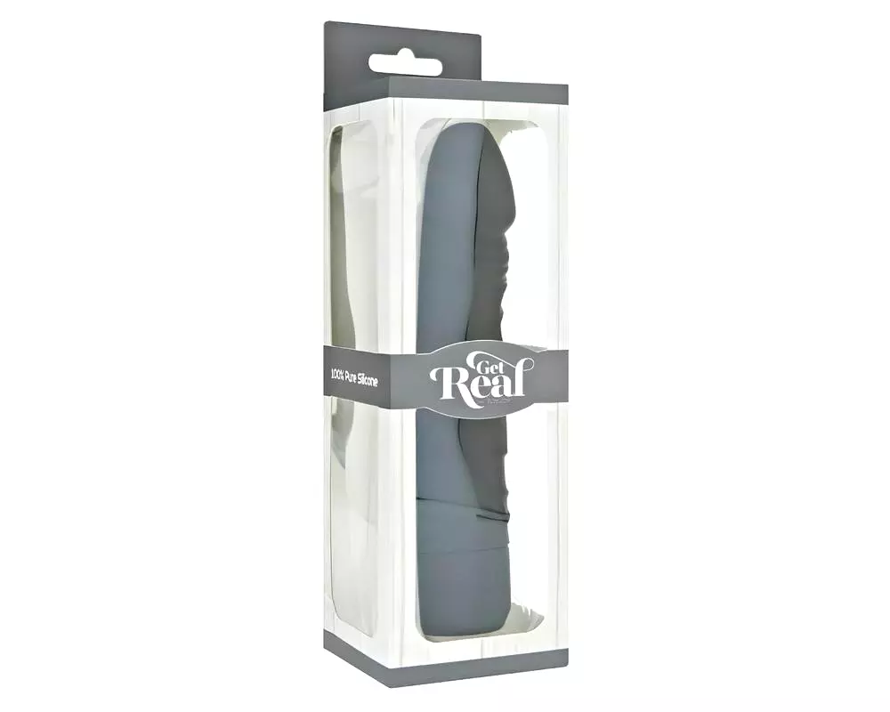 Klasický realistický silikónový vibrátor (čierny) Klasický realistický silikónový vibrátor (čierny)