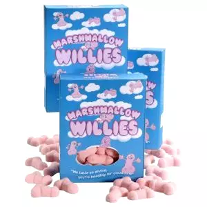 Marshmallow - penový cukor penis - ružový (140g)