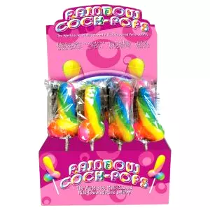 Dúhový Lízatko Pop - penisová lízanka (85g) - ovocná príchuť