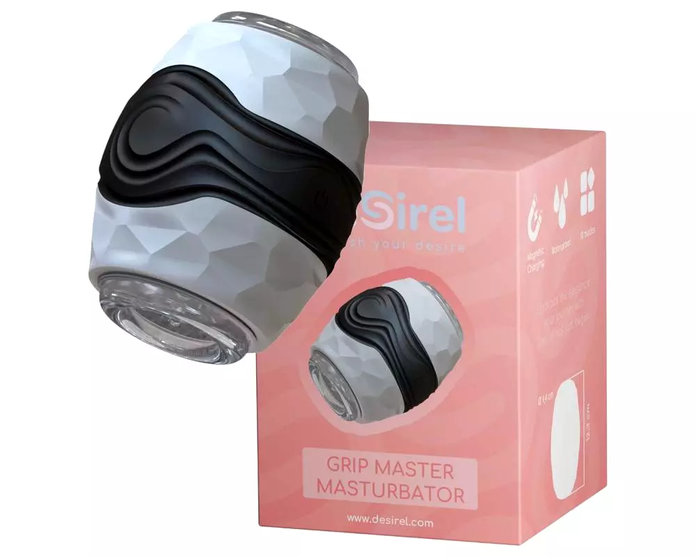Drž Grip Master - šedý masturbátor pre muža Drž Grip Master - šedý masturbátor pre muža