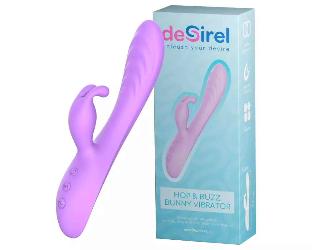 Hop & Buzz Zajačik - vibrátor s uškami a dráždením klitorisu (ružový) Hop & Buzz Zajačik - vibrátor s uškami a dráždením klitorisu (ružový)