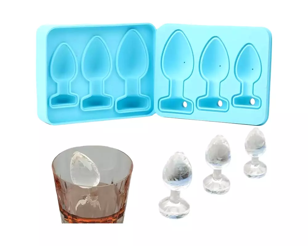 Análny plug na výrobu ľadových kociek (modrý) Análny plug na výrobu ľadových kociek (modrý)