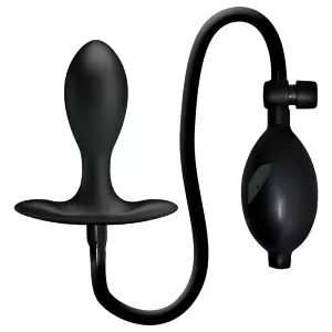 Nafukovací análna expander s vnútornou guličkou (čierna)
