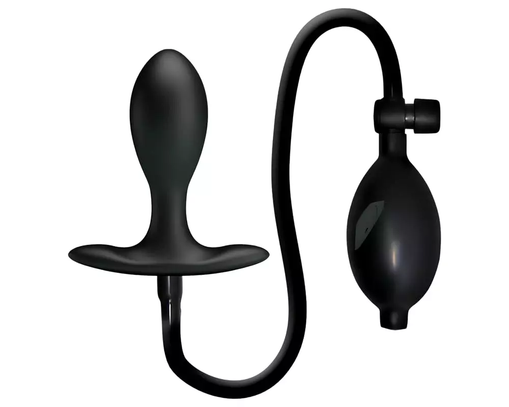 Nafukovací análna expander s vnútornou guličkou (čierna) Nafukovací análna expander s vnútornou guličkou (čierna)