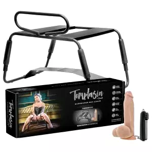 Sexuálna stolička s vibrátorom (čierna-natúra)