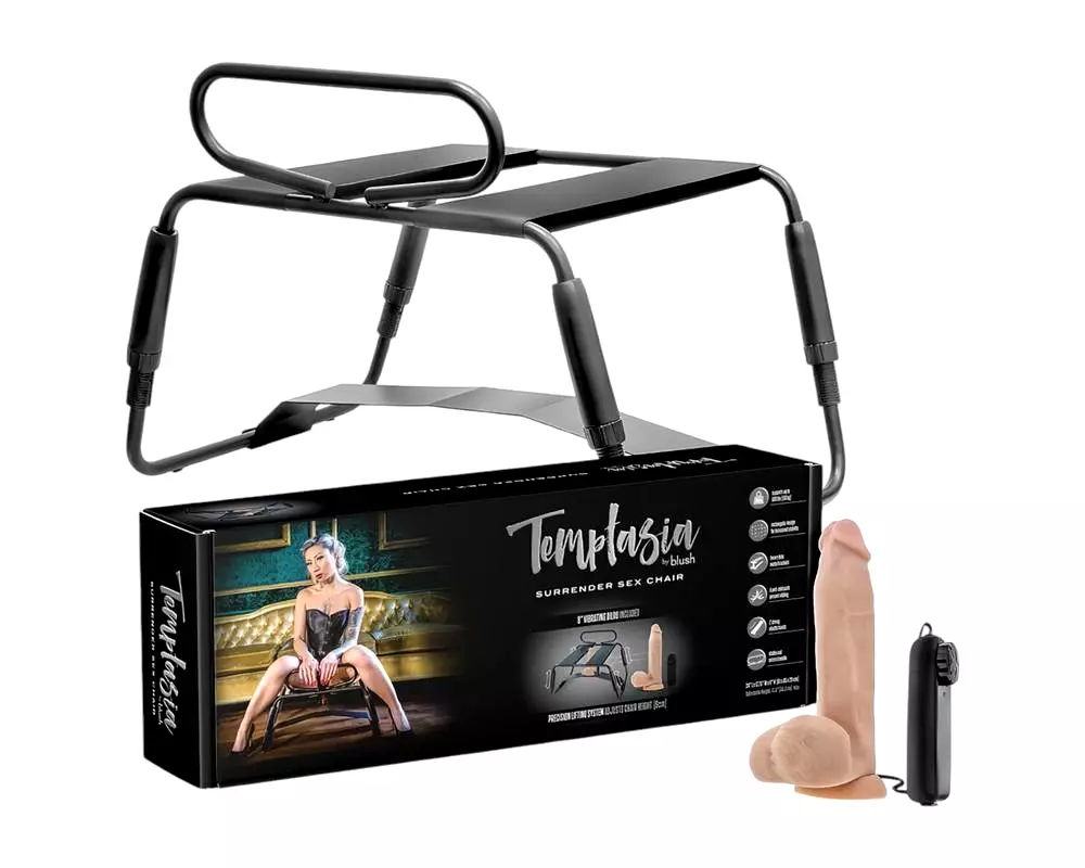 Sexuálna stolička s vibrátorom (čierna-natúra) Sexuálna stolička s vibrátorom (čierna-natúra)
