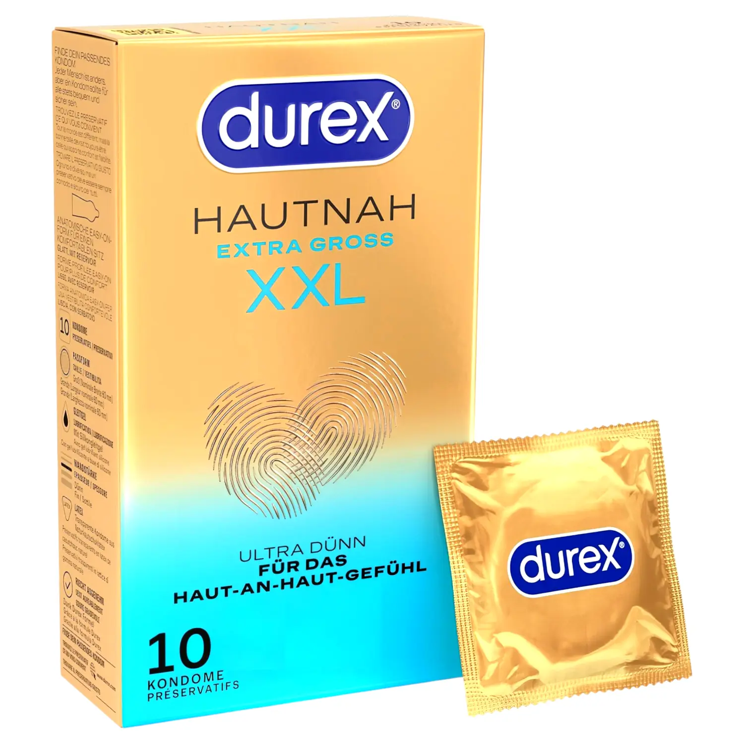 Durex Tesný Kontakt extra veľké kondómy (10 ks) Durex Tesný Kontakt extra veľké kondómy (10 ks)